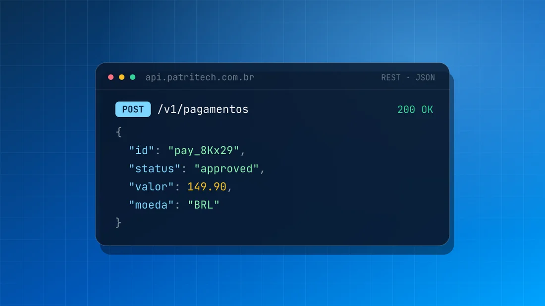 Exemplo de chamada de API com resposta em JSON